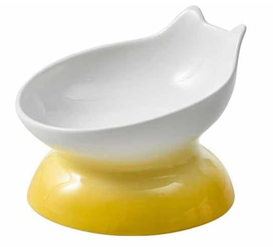 Ceramic Elevated Cat Bowl