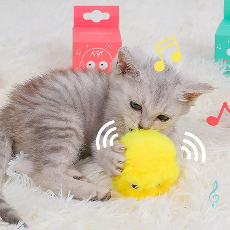 Catnip Fluffy Chirping Ball