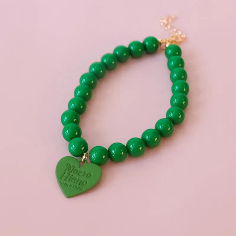 Mozro Hiano Collar with Heart Pendant