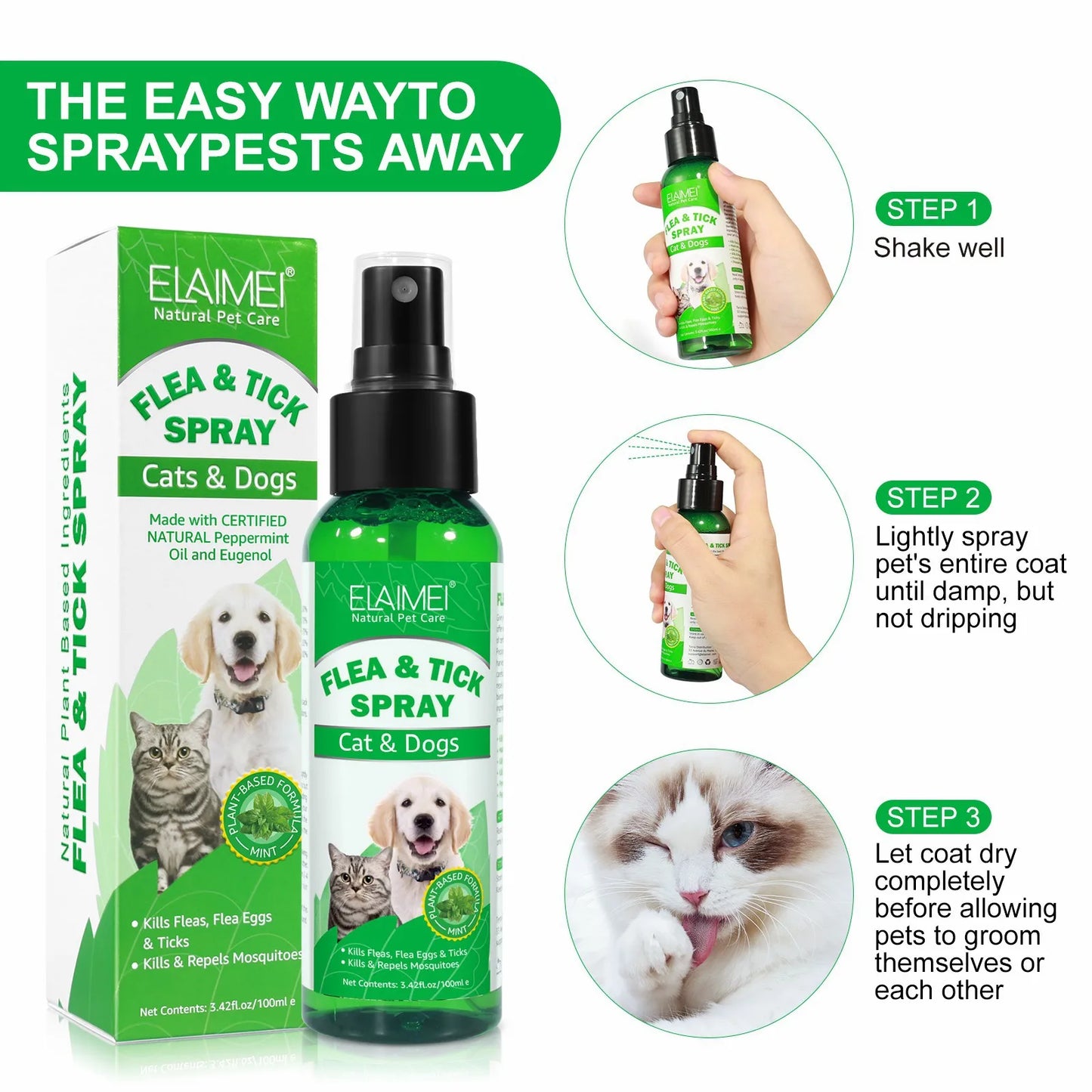 Natural Pet Care Topical Flea & Tick Spray