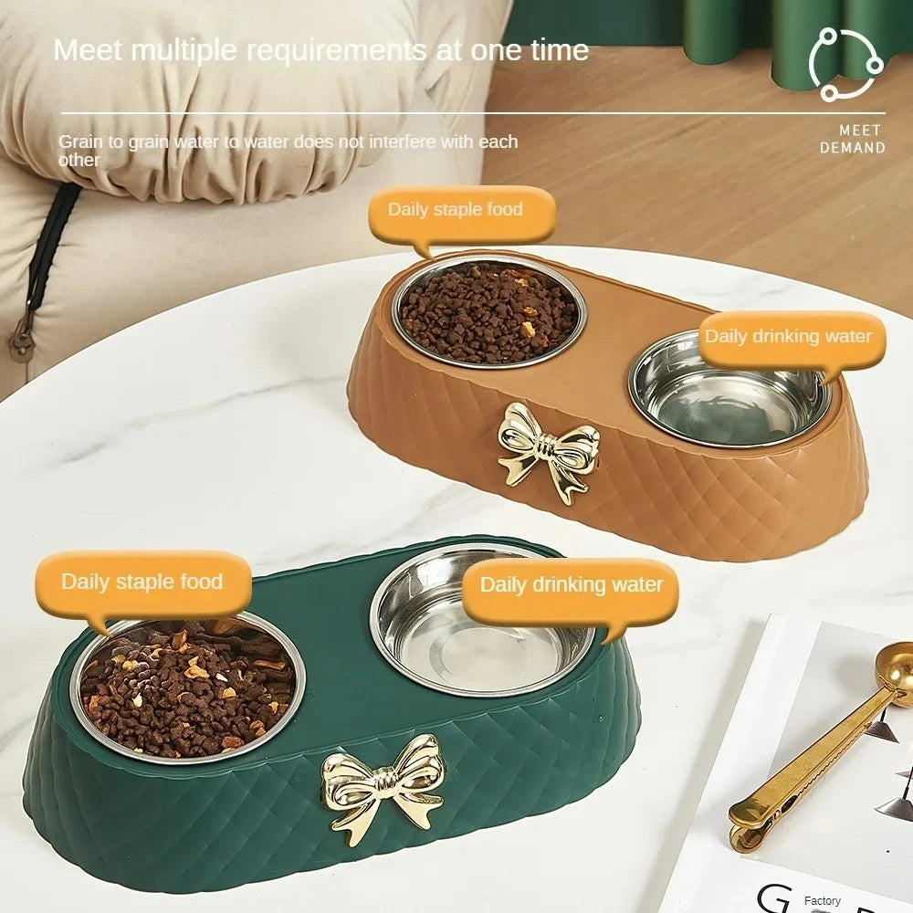 Bow Design Stainless Steel Bowl Set