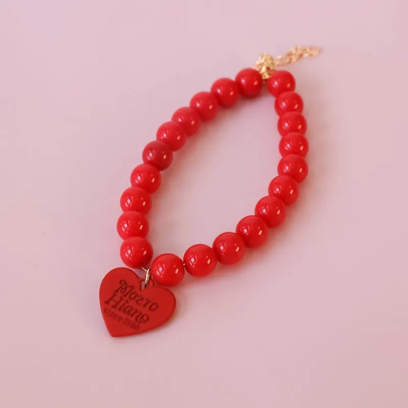Mozro Hiano Collar with Heart Pendant