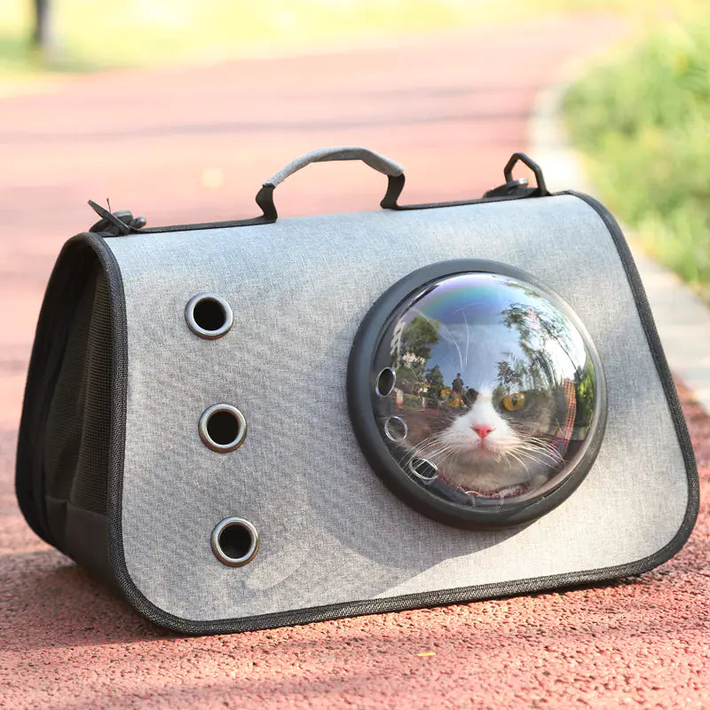 Foldover Dome Cat Travel Bag