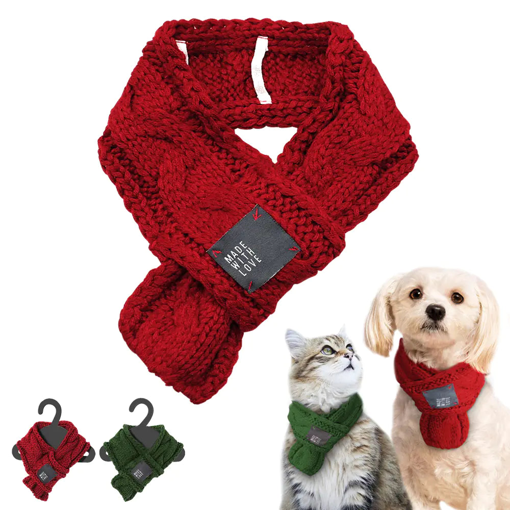 Cute Knit Pet Scarf