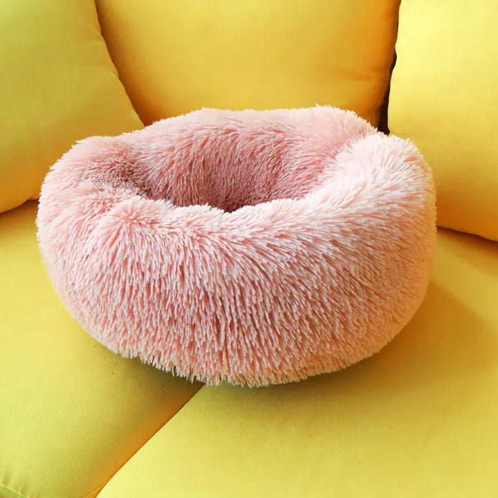 Round Plush Bed