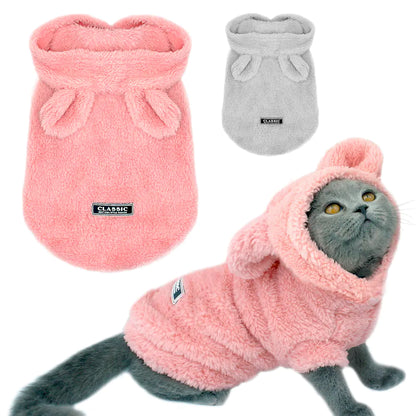 Fluffy Hoodie with Ears