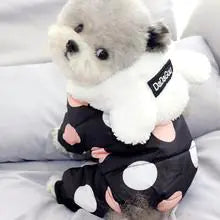 Polka Dot Hoodie Coat