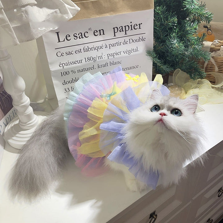Layered Tulle Dress for Cats