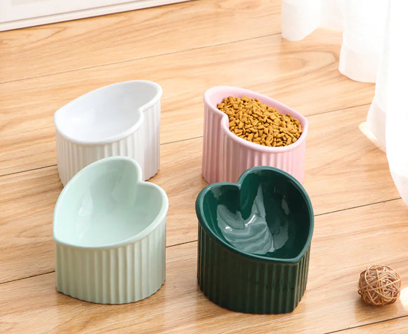 Ceramic Slanted Heart Bowl