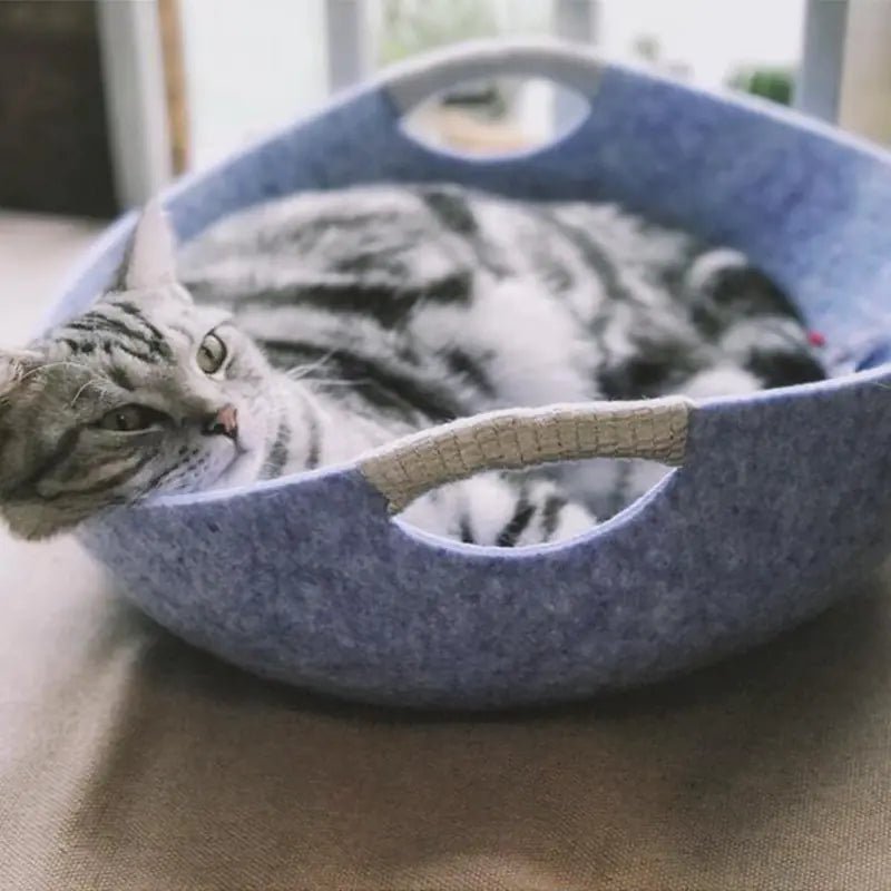 Felt Bowl Cat Bed