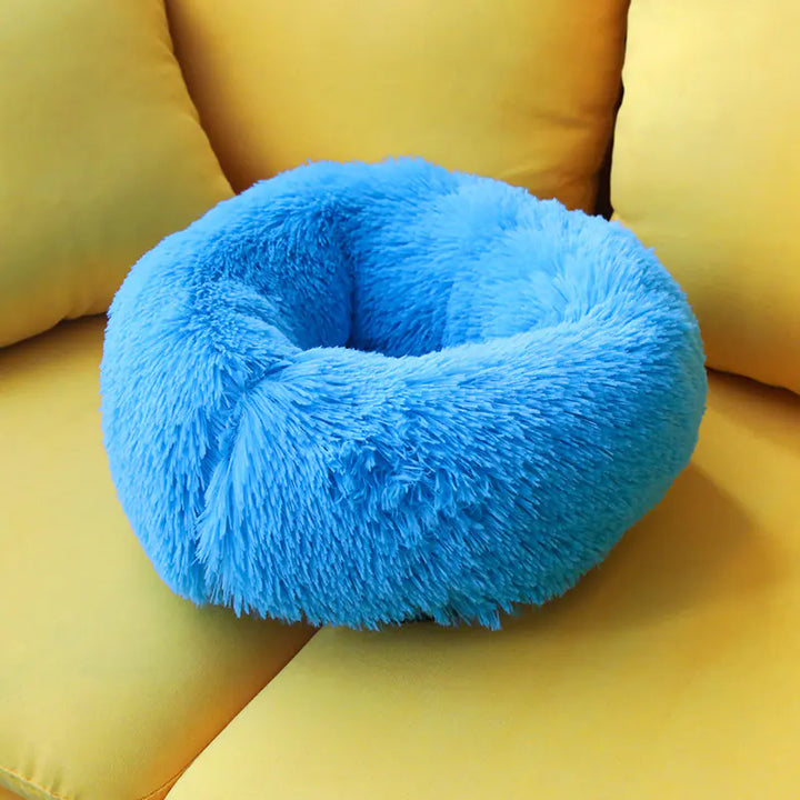 Round Plush Bed
