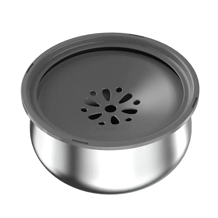 Stainless Steel Water Bowl with Splash Guard