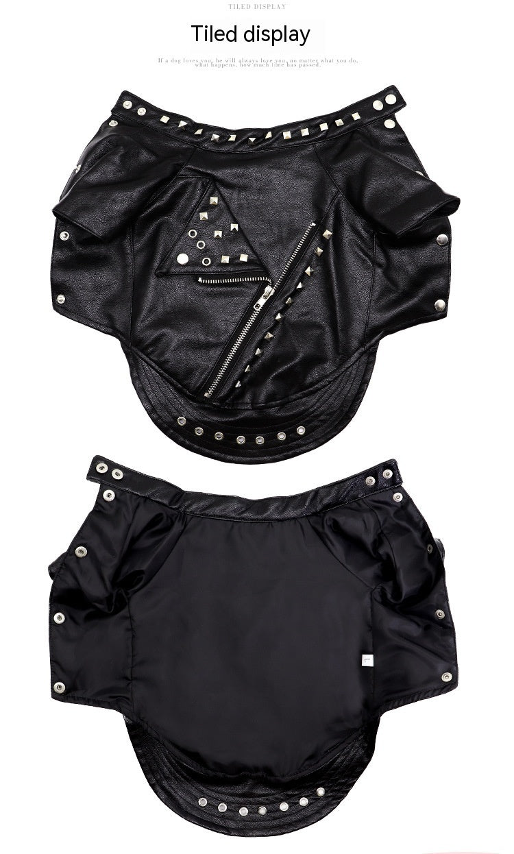 Cool Leather Jacket with Studs