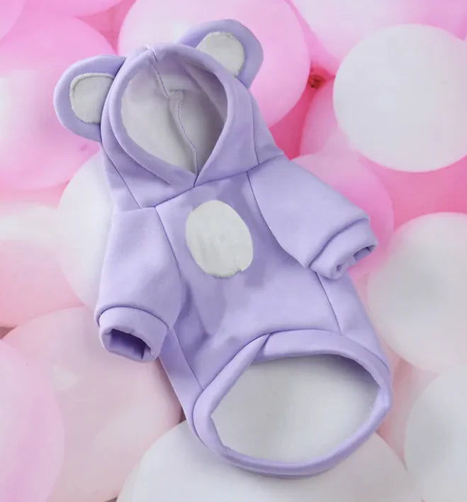 Coloured Hoodie with Ears