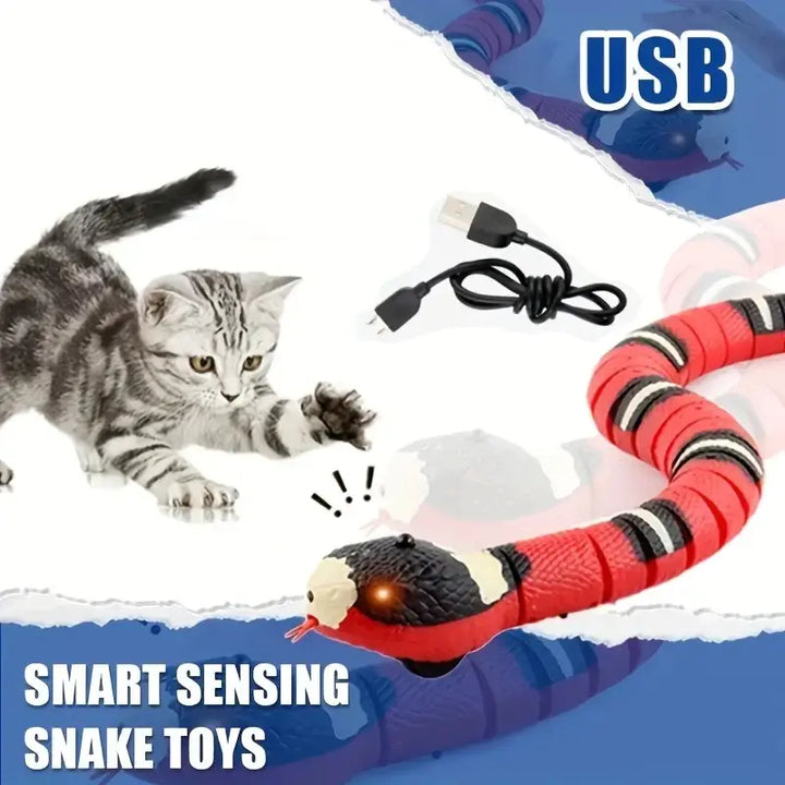Interactive Snake Toy for Cats - rechargable