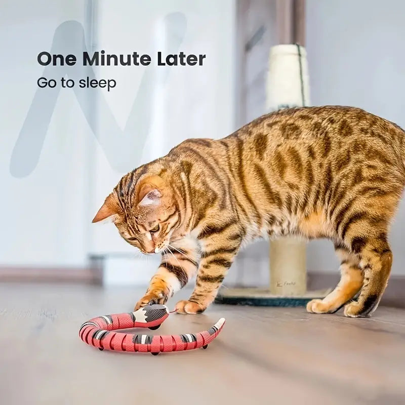 Interactive Snake Toy for Cats - rechargable