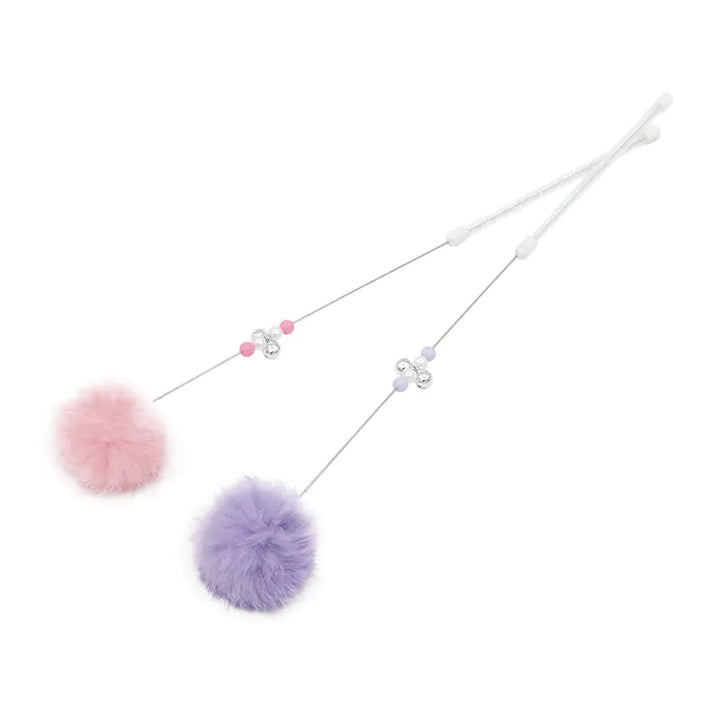 Pom Pom Cat Wand with Bell