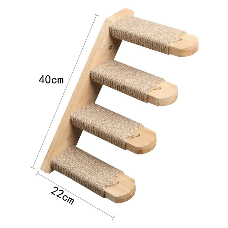 Solid Wood Climbing Wall Stairs