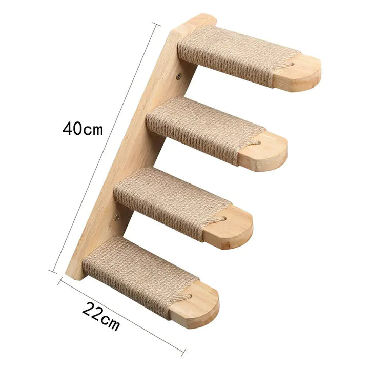 Solid Wood Climbing Wall Stairs