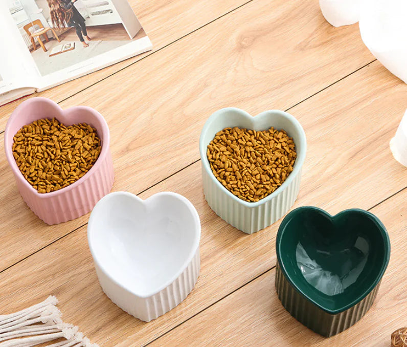 Ceramic Slanted Heart Bowl