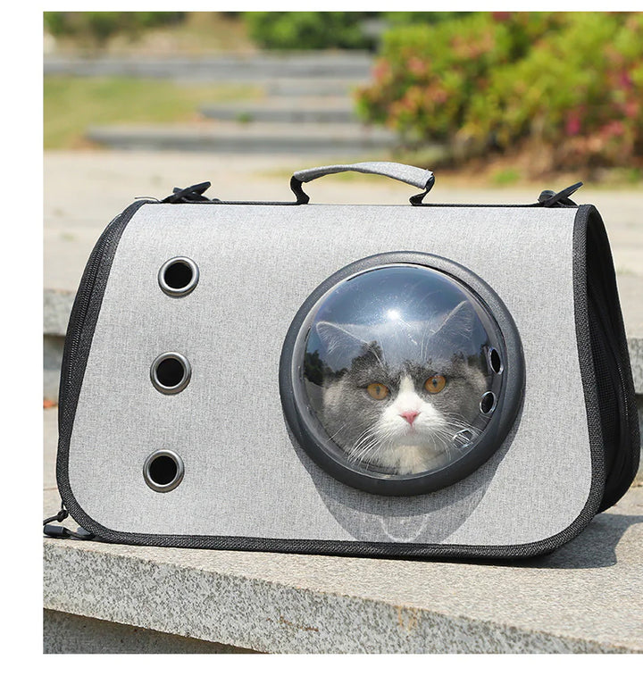 Foldover Dome Cat Travel Bag