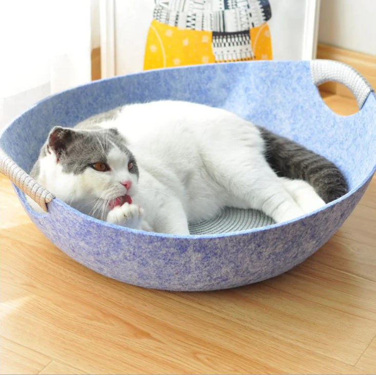 Felt Bowl Cat Bed