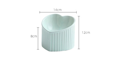 Ceramic Slanted Heart Bowl