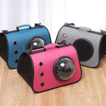 Foldover Dome Cat Travel Bag