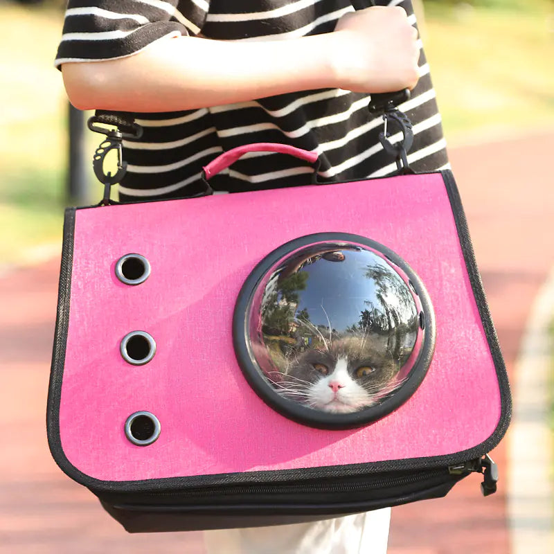 Foldover Dome Cat Travel Bag
