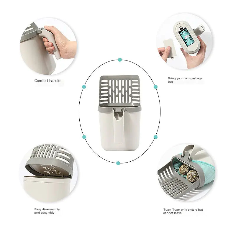 Litter Shovel and Waste Bin