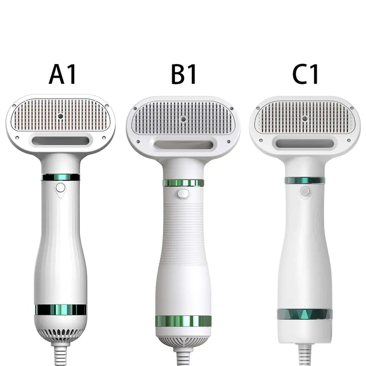 2-in-1 Pet Grooming Dryer and De-shedding Brush