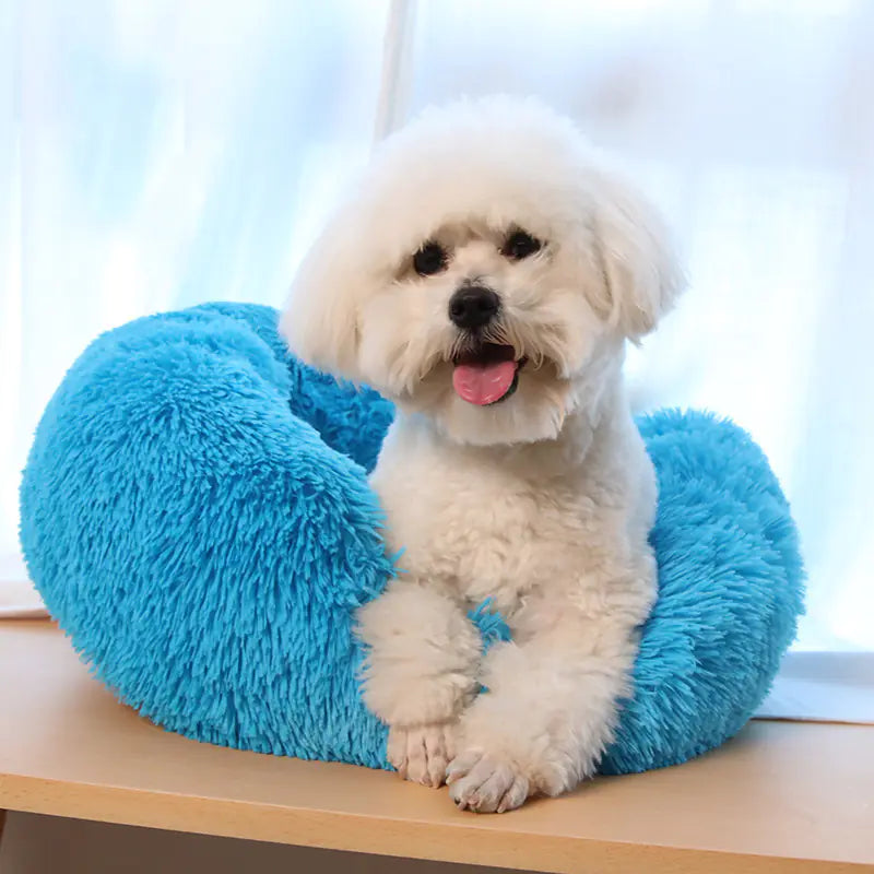Round Plush Bed