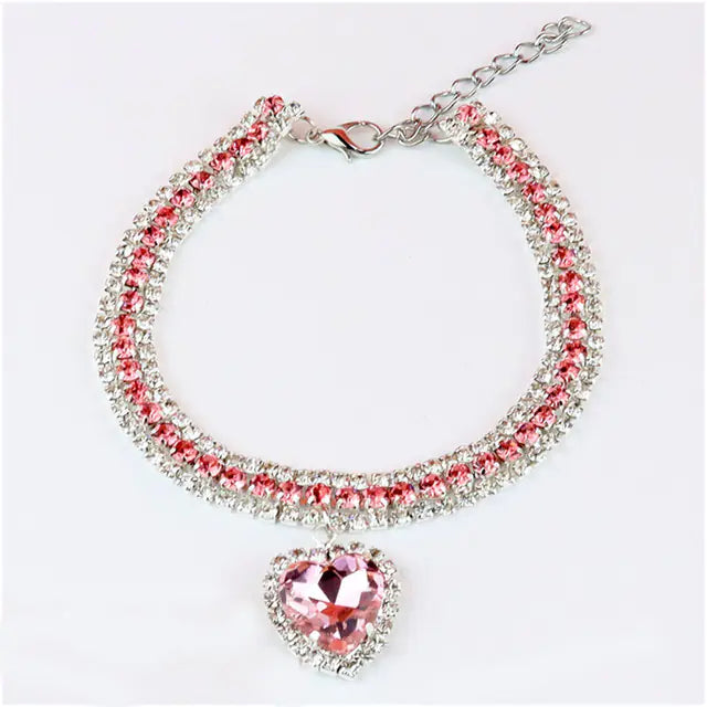 Cute Bling Rhinestone Cat Collar for Kittens