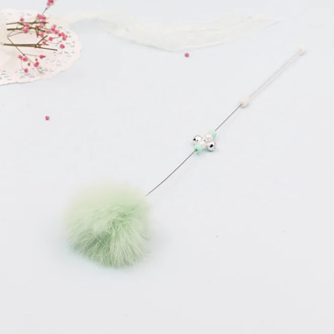 Pom Pom Cat Wand with Bell