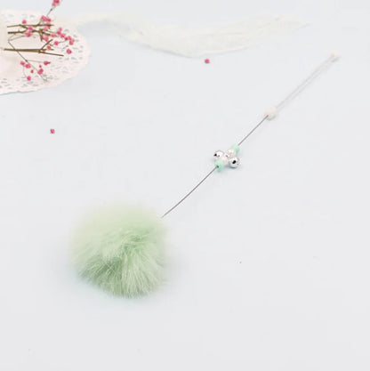 Pom Pom Cat Wand with Bell